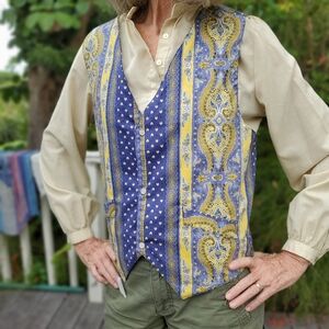 Vintage Reversible Vest By SOLYMOD NWT